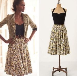 Anthropologie memory of a feather dress